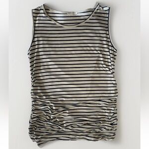 Maternity Striped Sleeveless Top